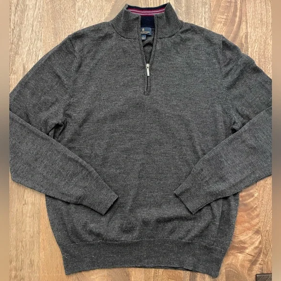 Brooks Brother’s Extra Fine Merino 1/4 Zip - Picture 2 of 4